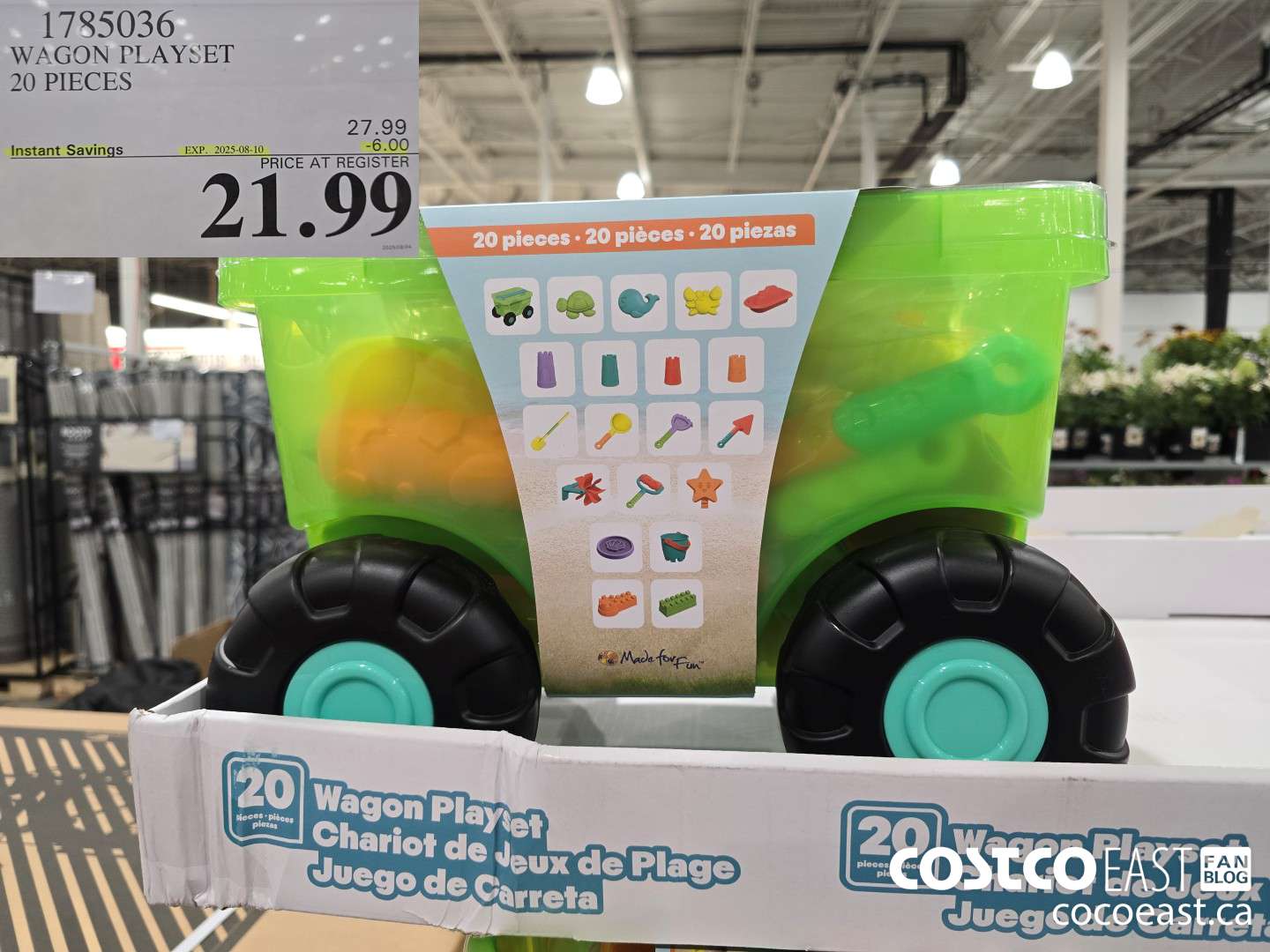 1785036 BEACH WAGON PLAYSET 20 PIECES ($6.00 INSTANT SAVINGS EXPIRES ON 2025-08-10) $21.99