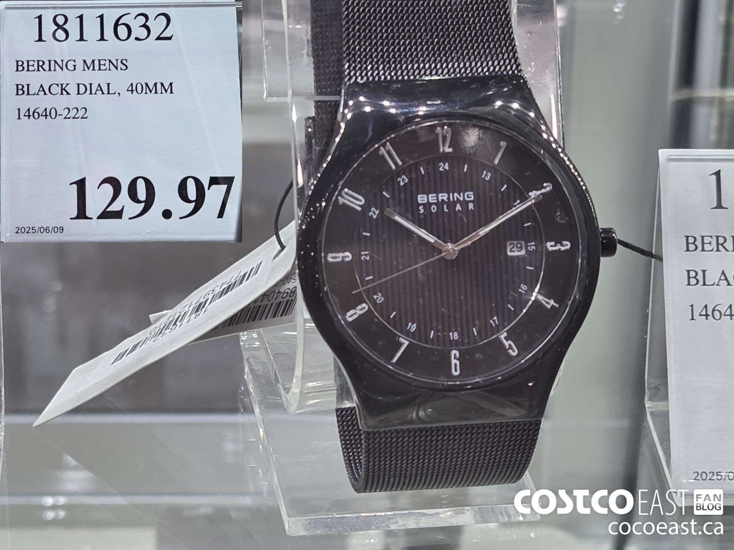 1811632 BERING MENS BLACK DIAL, 40MM 14640-222  $129.97