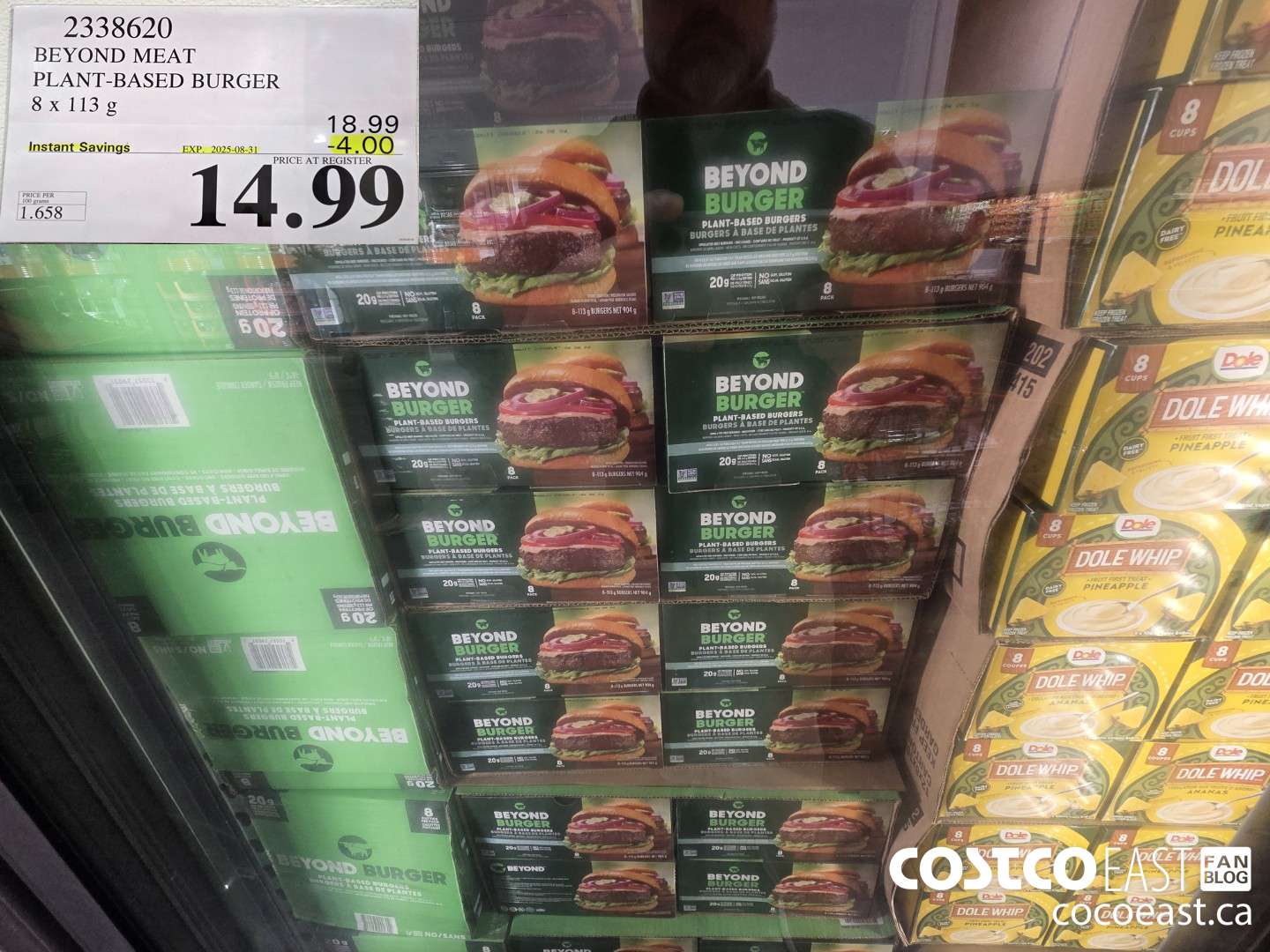 2338620 BEYOND MEAT PLANT-BASED BURGER 8 x 113 G ($4.00 INSTANT SAVINGS EXPIRES ON 2025-08-31) $14.99