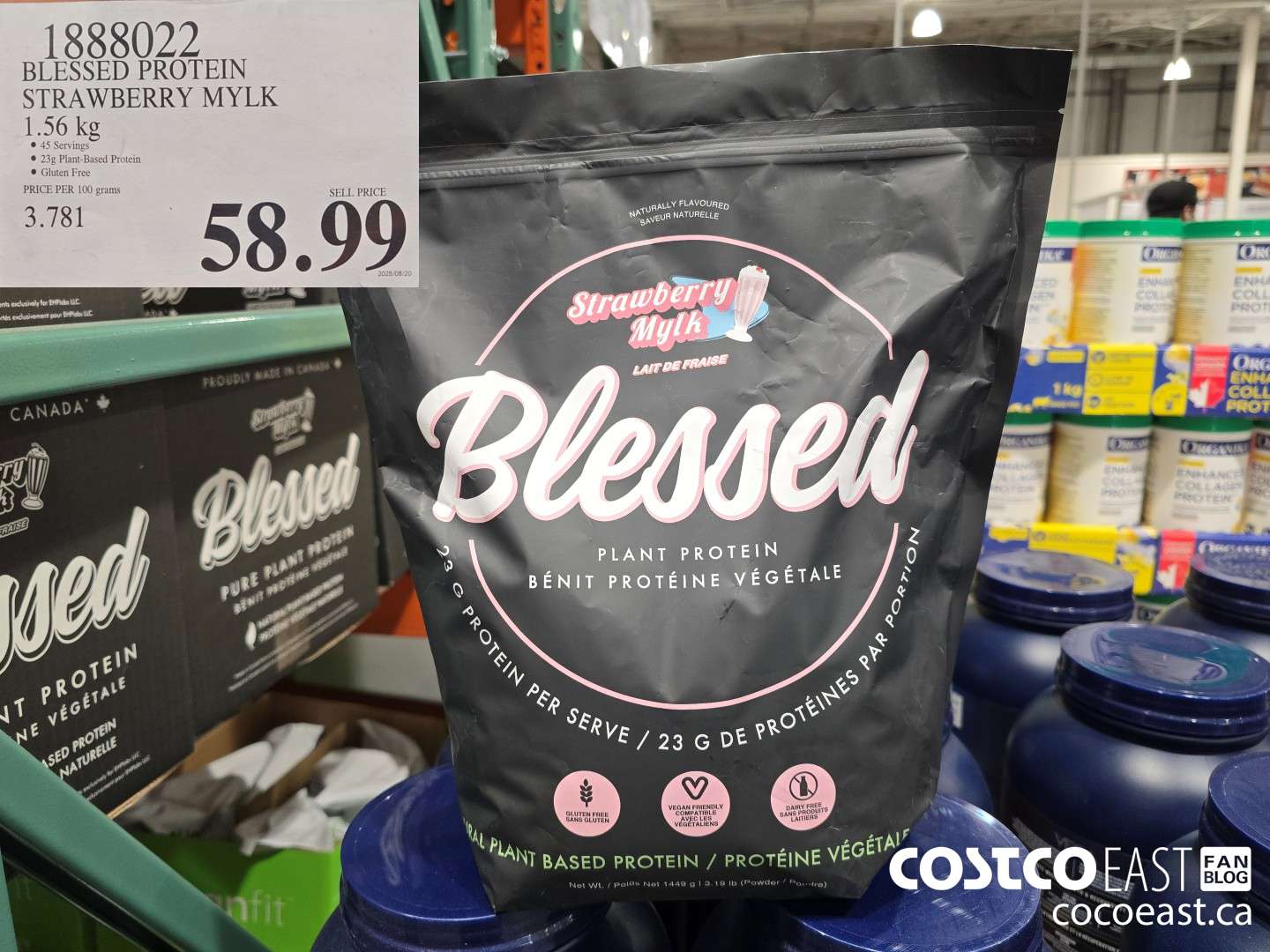 1888022 BLESSED PROTEIN STRAWBERRY MYLK 1.56 KG $58.99