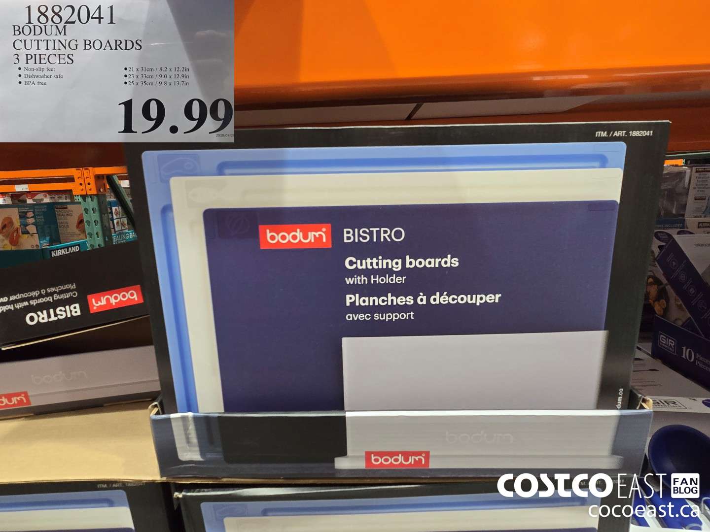 1882041 BODUM CUTTING BOARDS 3 PIECES $19.99