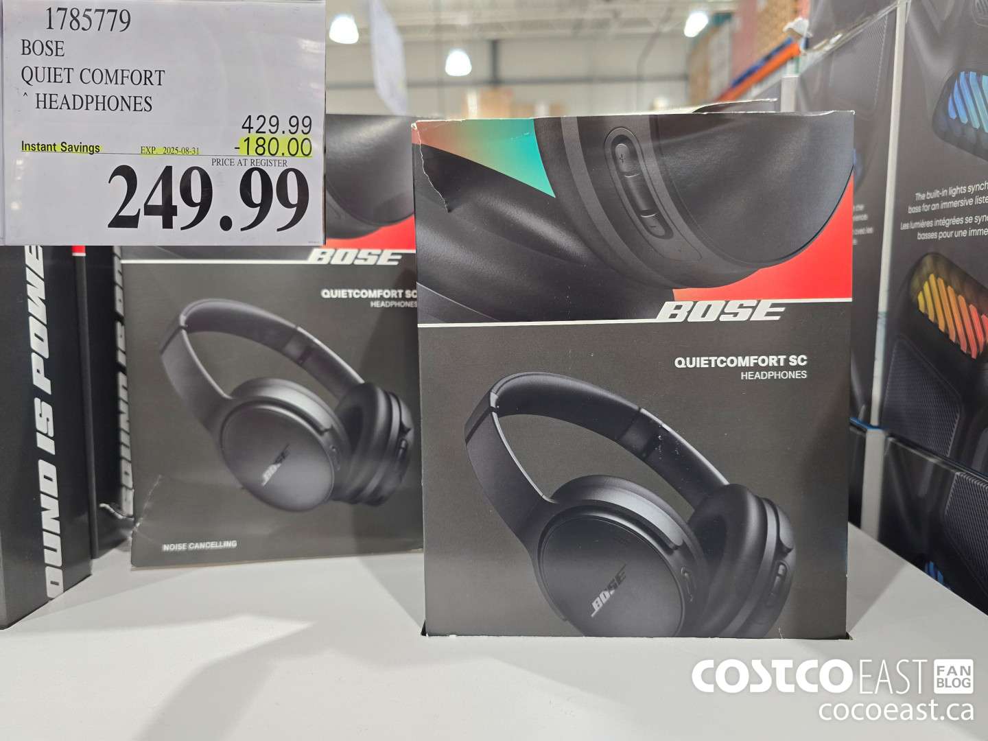 1785779 BOSE QUIET COMFORT HEADPHONES ($180.00 INSTANT SAVINGS EXPIRES ON 2025-08-31) $249.99