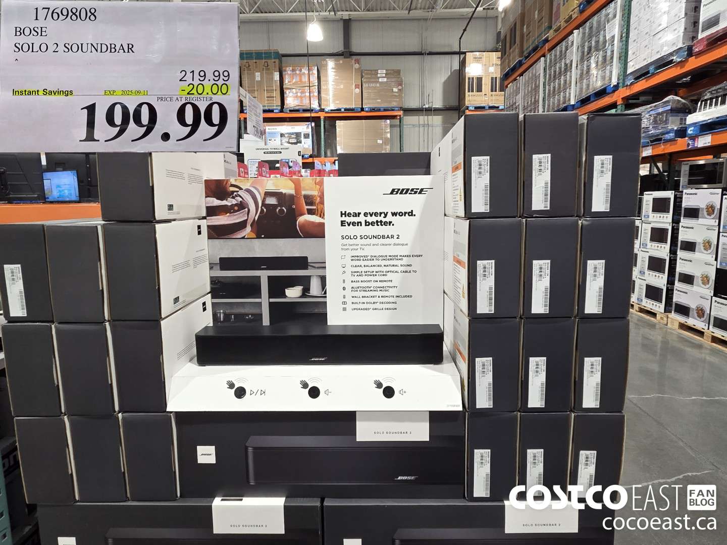 1769808 BOSE SOLO 2 SOUNDBAR ($20.00 INSTANT SAVINGS EXPIRES ON 2025-09-11) $199.99