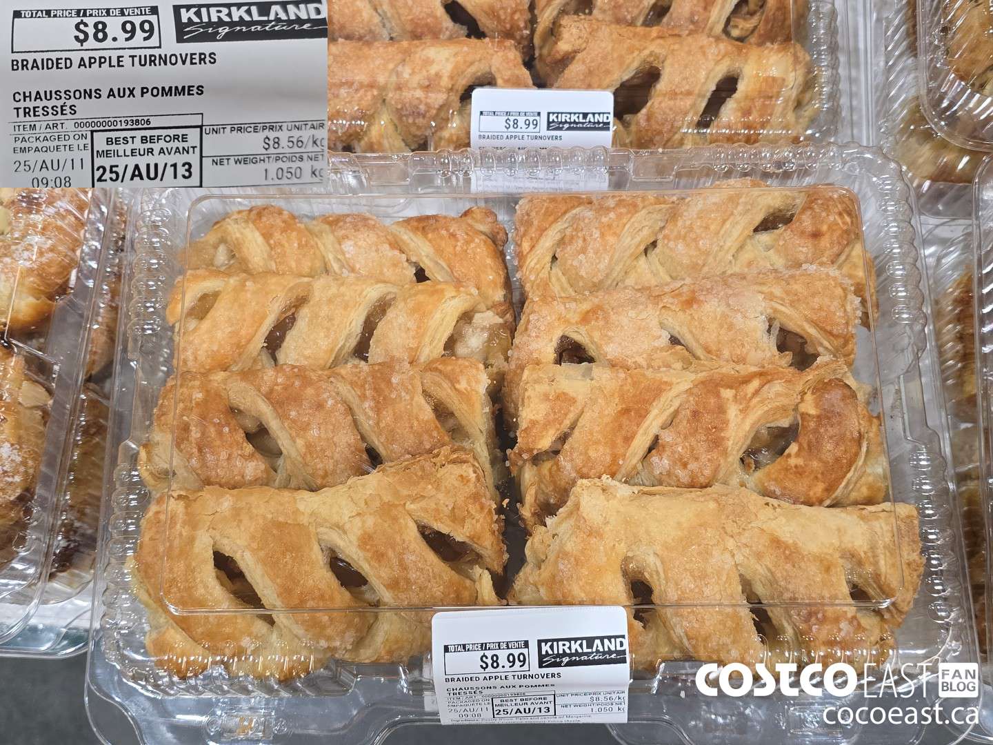 193806 BRAIDED APPLE TURNOVERS $8.99