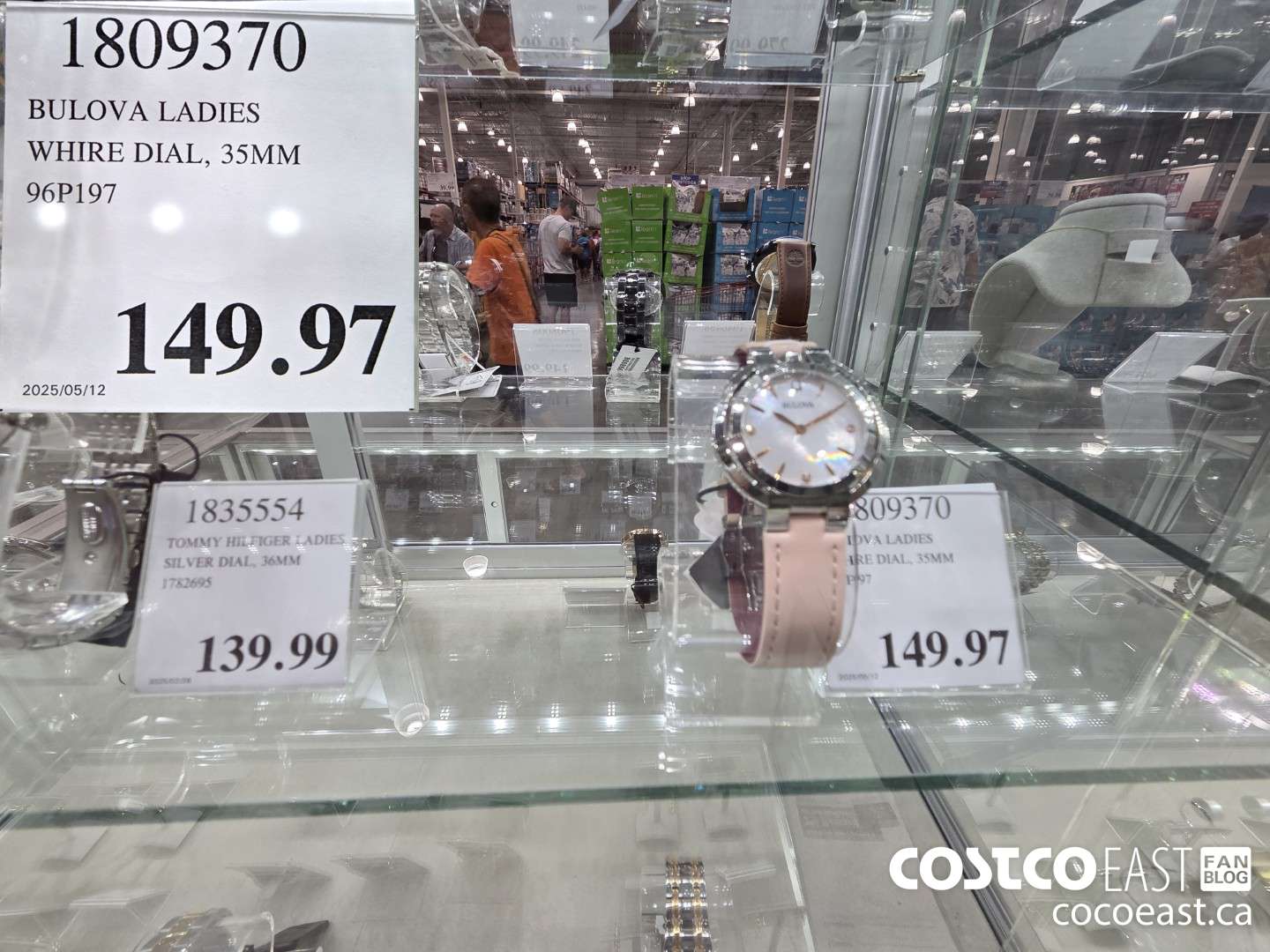 1809370 BULOVA LADIES WHITE DIAL, 35MM 96P197 $149.97