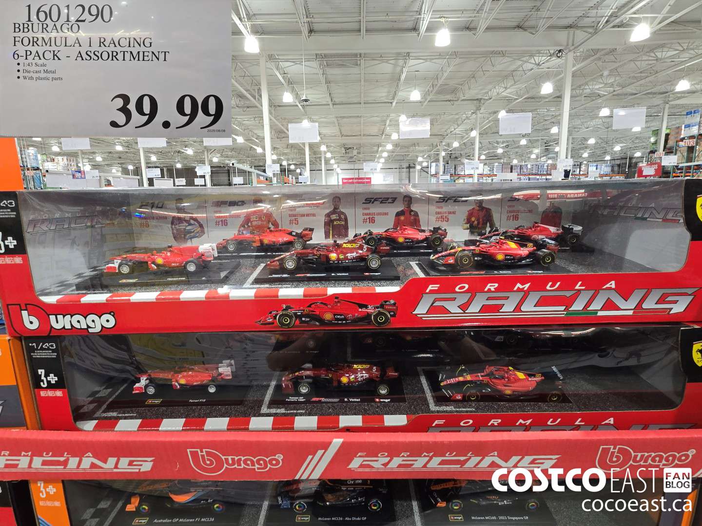 1601290 BURAGO FORMULA 1 RACING 6-PACK - ASSORTMENT $39.99