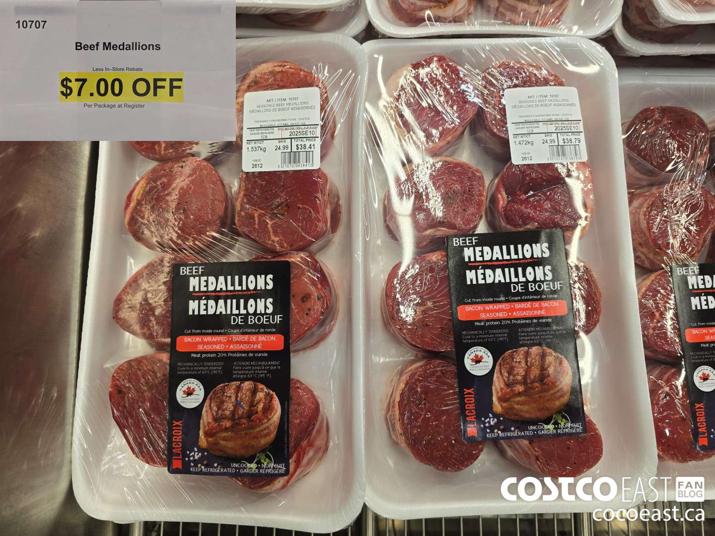 10707 Beef Medallions ($7.00 INSTANT SAVINGS)