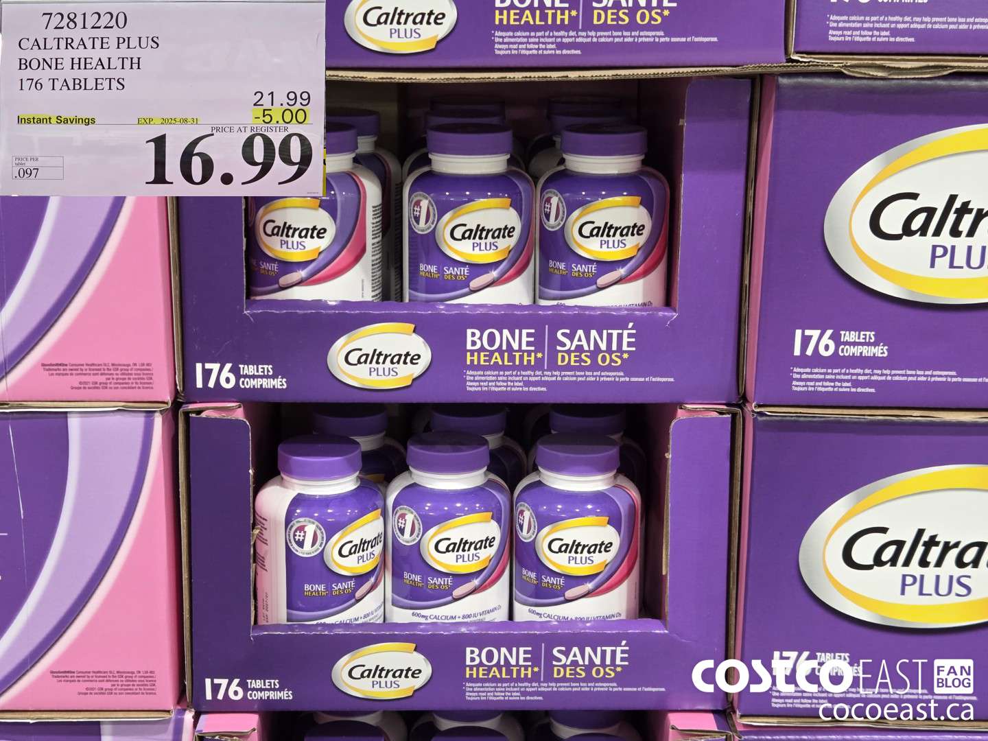 7281220 CALTRATE PLUS BONE HEALTH 176 TABLETS ($5.00 INSTANT SAVINGS EXPIRES ON 2025-08-31) $16.99