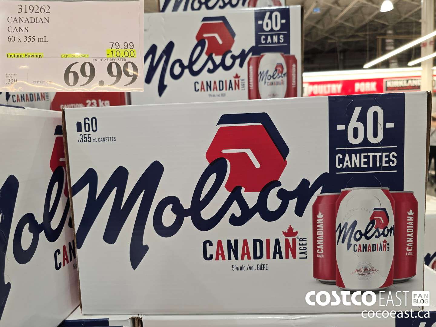319262 CANADIAN CANS 60 x 355 mL ($10.00 INSTANT SAVINGS EXPIRES ON 2025-09-07) $69.99