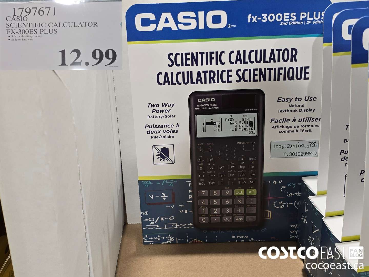 1797671 CASIO SCIENTIFIC CALCULATOR FX-300ES PLUS $12.99
