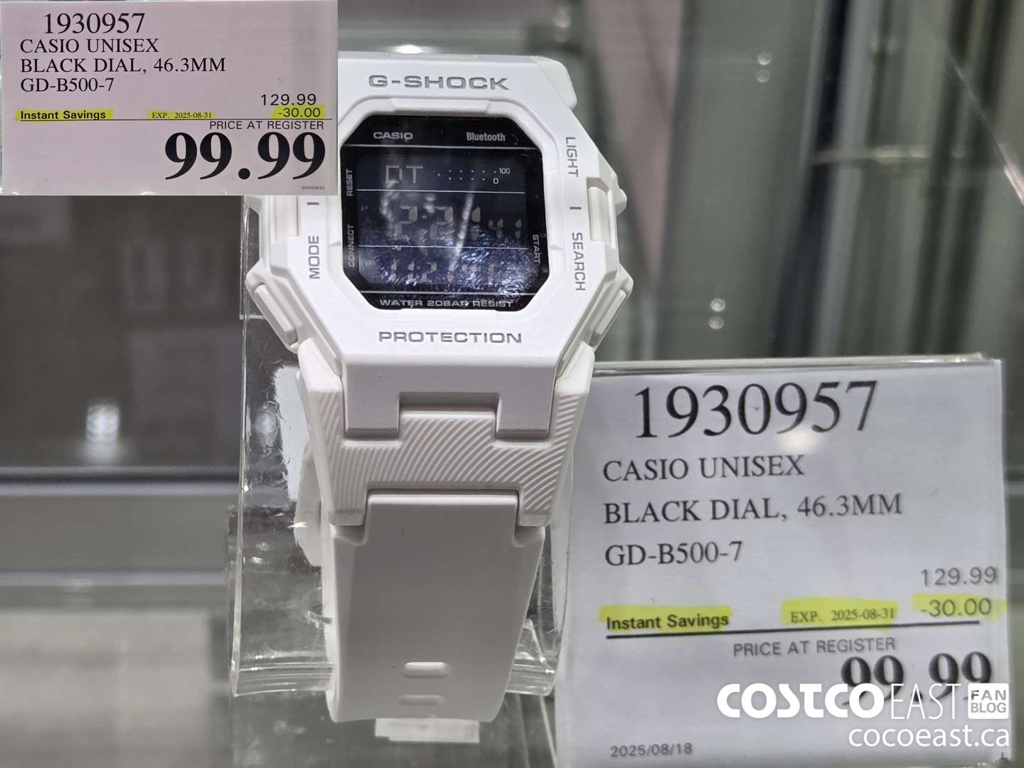 1930957 CASIO UNISEX BLACK DIAL, 46.3MM GD-B500-7 ($30.00 INSTANT SAVINGS EXPIRES ON 2025-08-31) $99.99