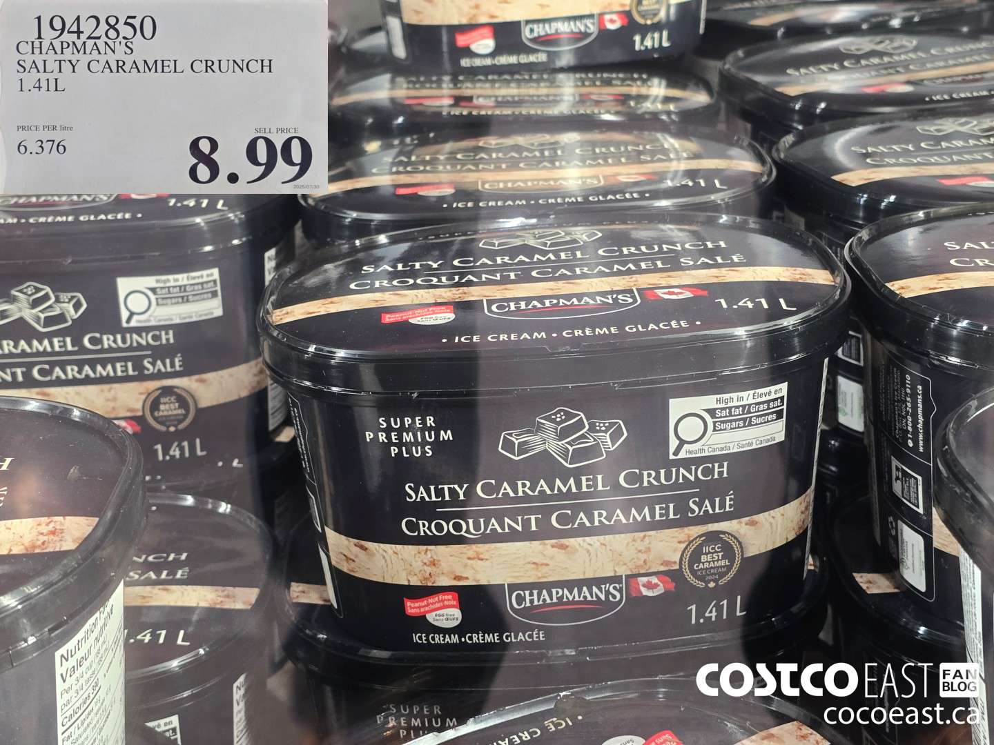 1942850 CHAPMAN'S SALTY CARAMEL CRUNCH 1.41L $8.99