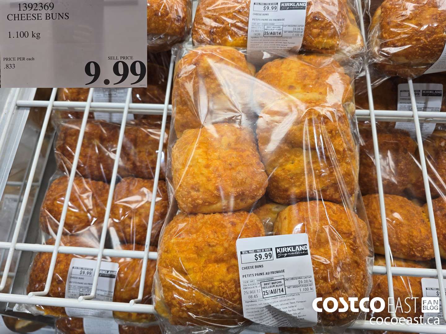 1392369 CHEESE BUNS 1.100 kg $9.99