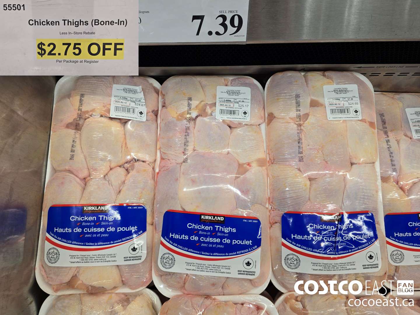 55501 CHICKEN THIGHS (BONE-IN) ($2.75 INSTANT SAVINGS)