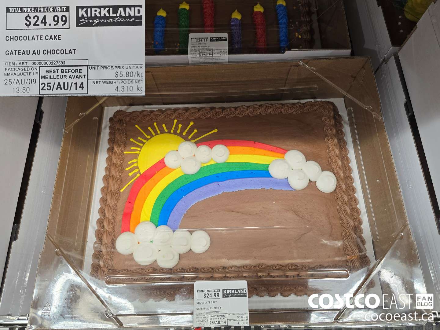 227592 CHOCOLATE CAKE $24.99