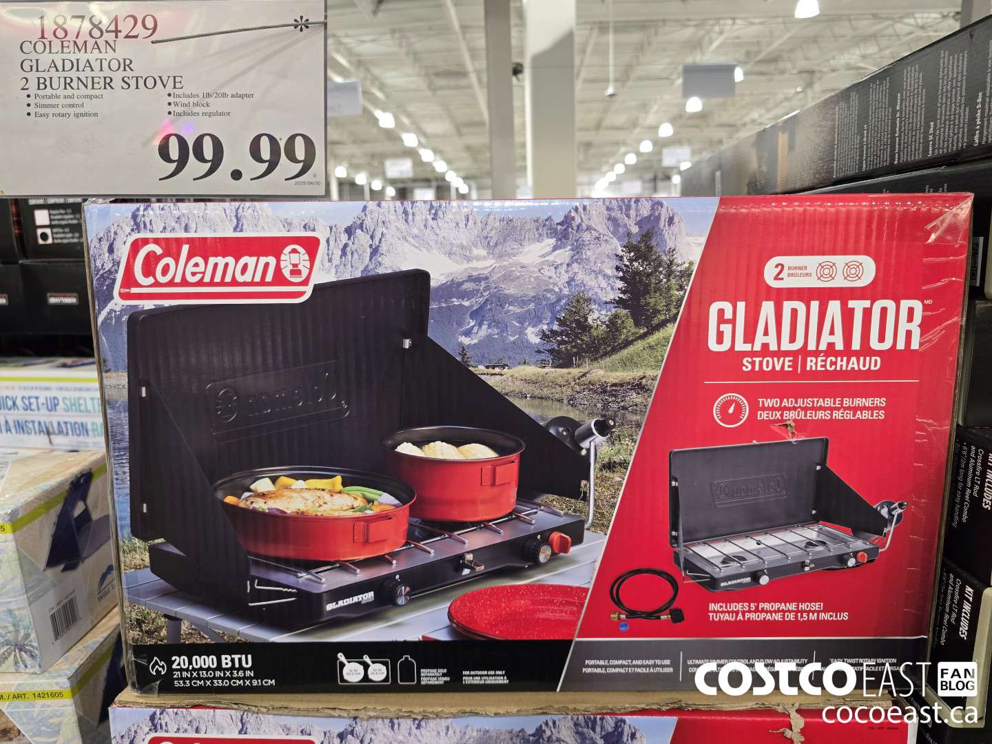 1878429 COLEMAN GLADIATOR 2 BURNER STOVE  $99.99