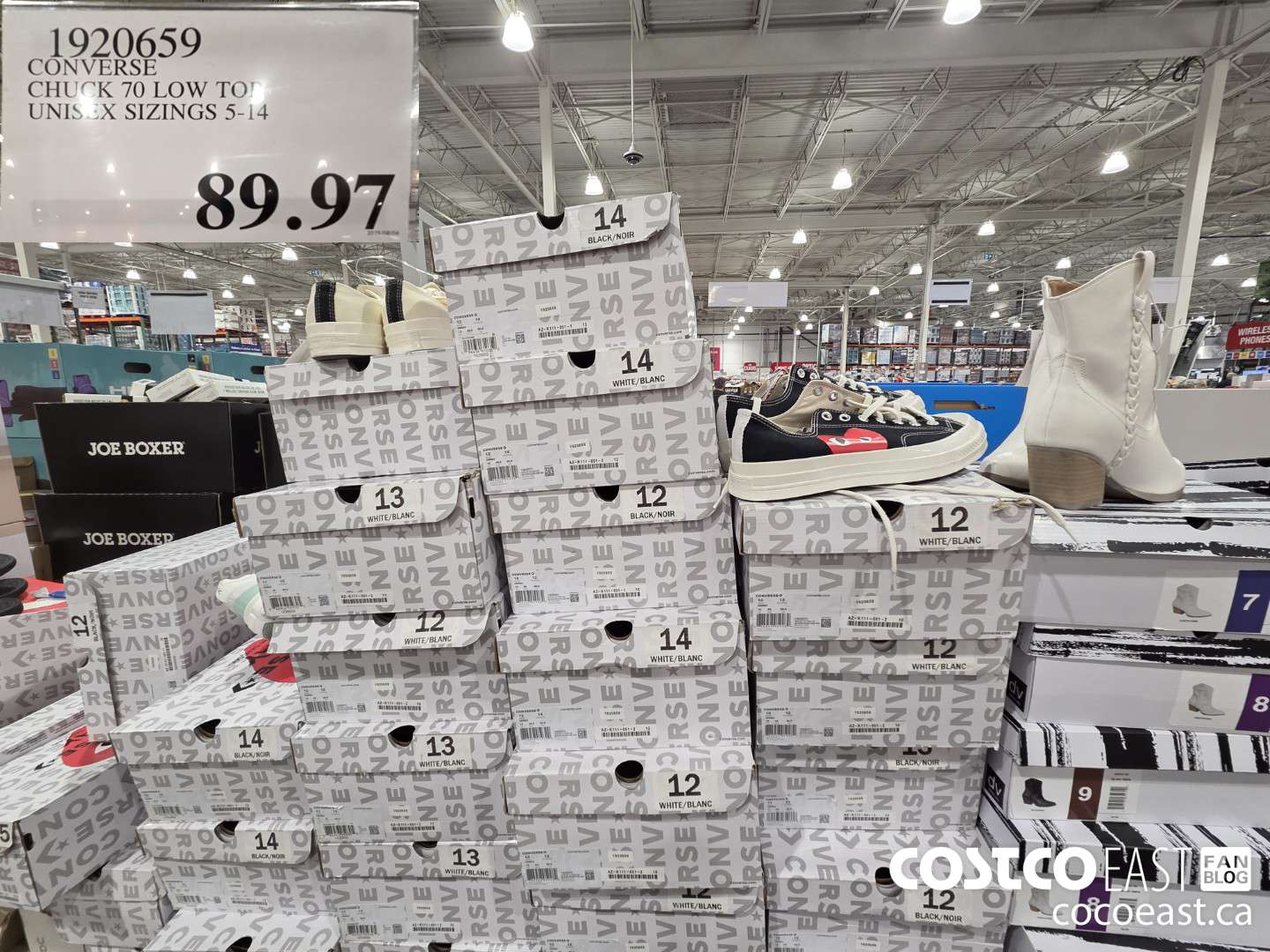 1920659 CONVERSE CHUCK 70 LOW TOP UNISEX SIZINGS 5-14 $89.97