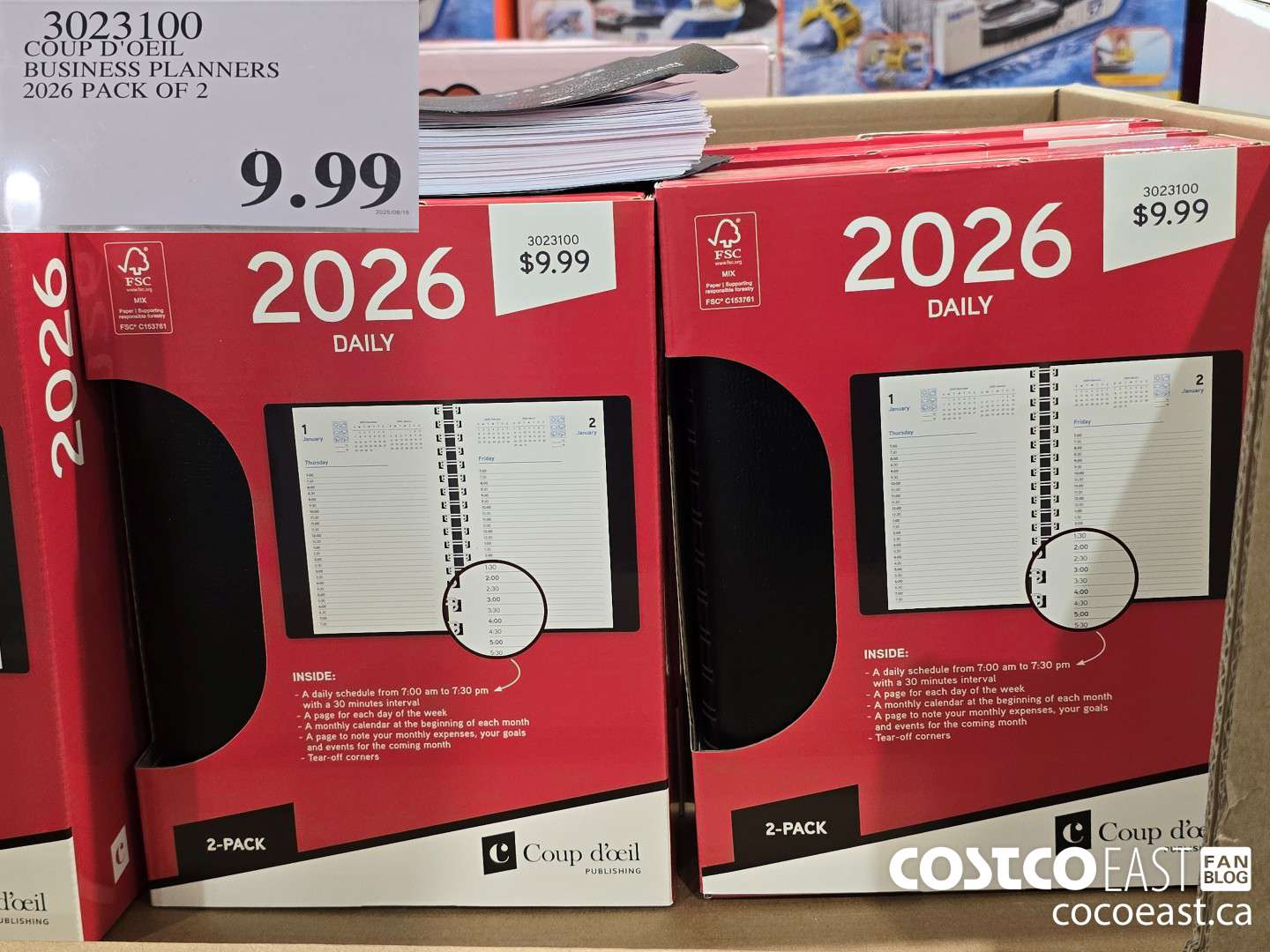 3023100 COUP D'OEIL BUSINESS PLANNERS ENGLISH - 2026 PACK OF 2 $9.99