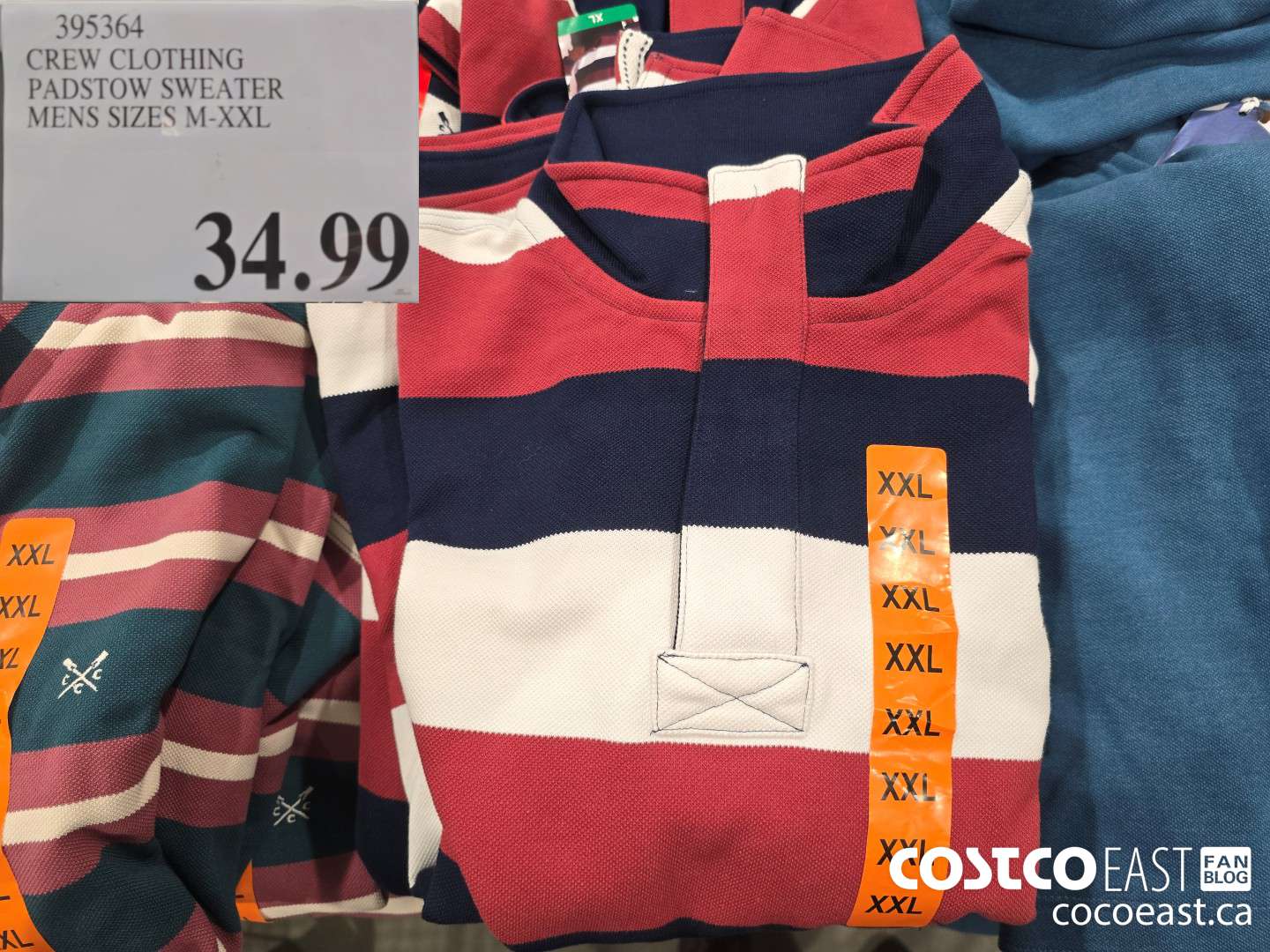 395364 CREW CLOTHING PADSTOW SWEATER MENS SIZES M-XXL $34.99