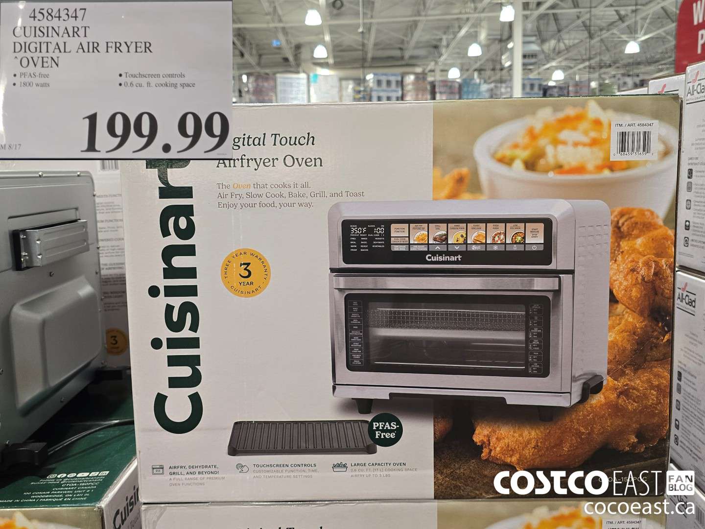 4584347 CUISINART DIGITAL AIR FRYER “OVEN $199.99