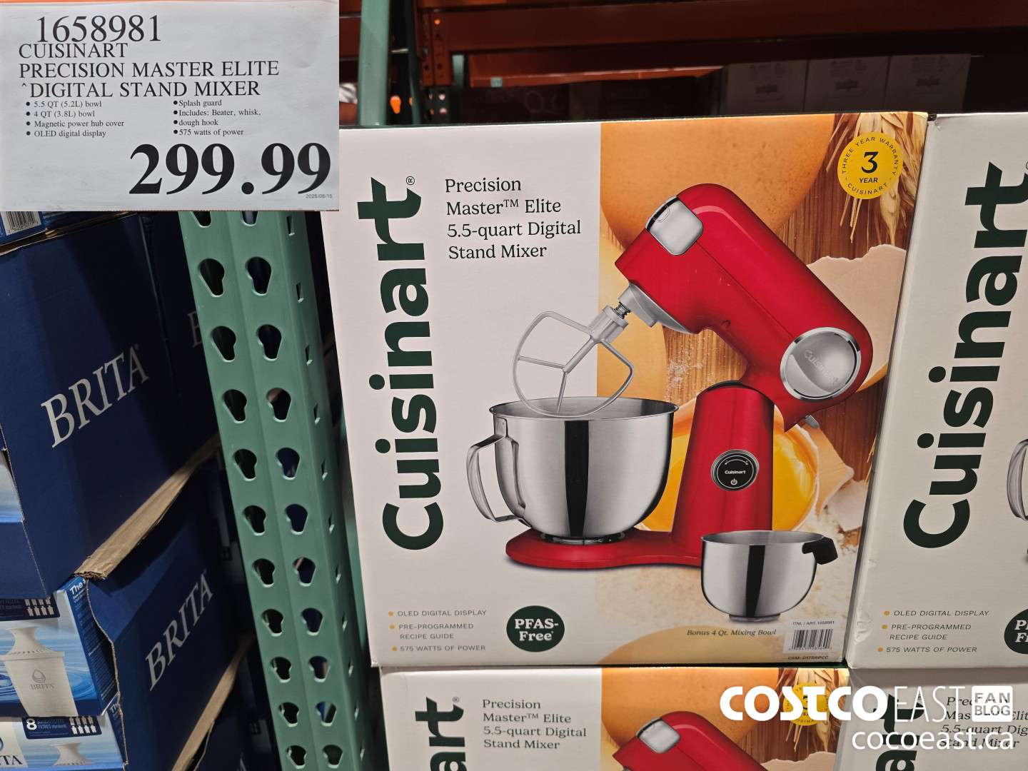 1658981 CUISINART PRECISION MASTER ELITE DIGITAL STAND MIXER $299.99