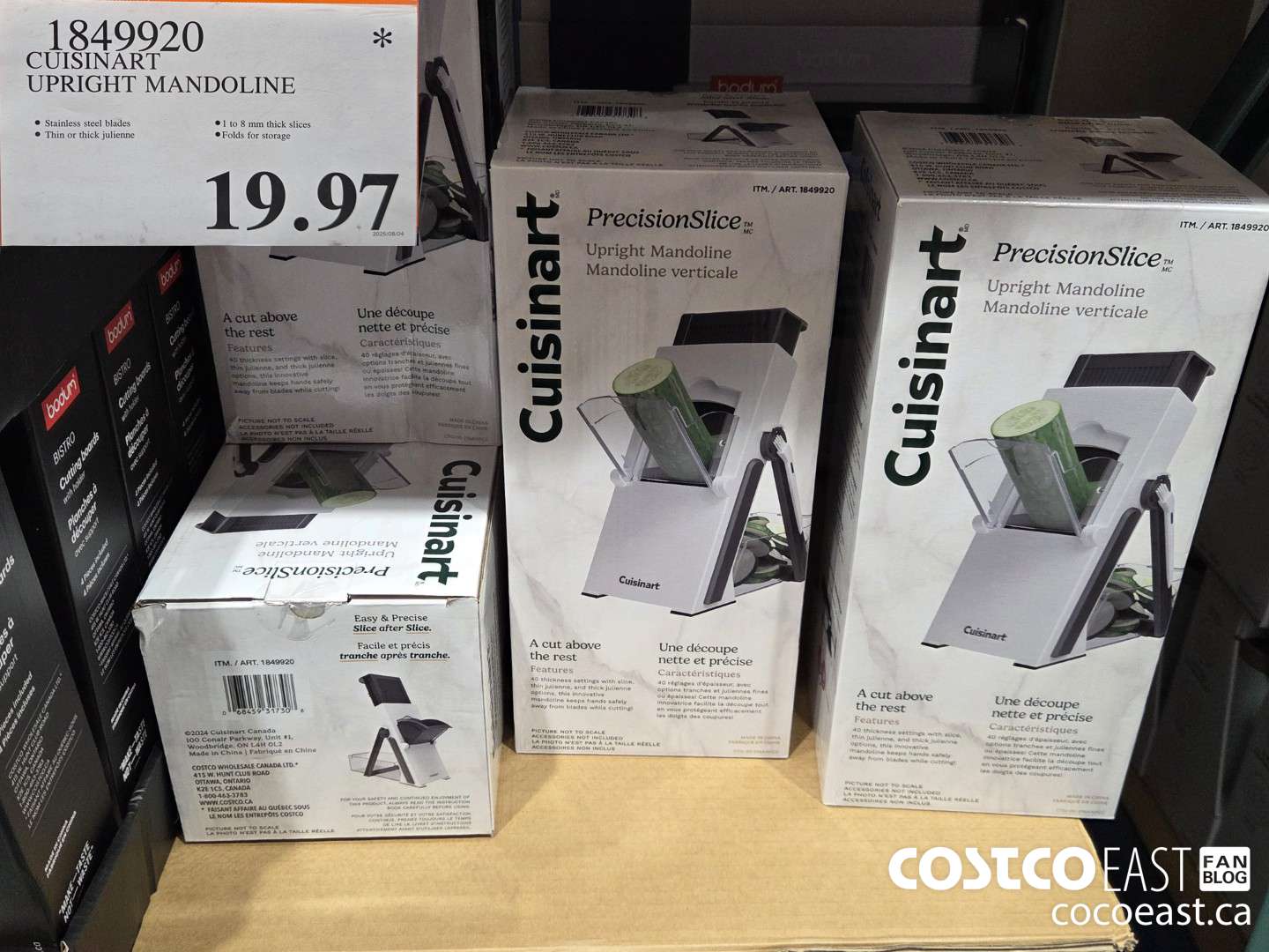 1849920 CUISINART UPRIGHT MANDOLINE $19.97