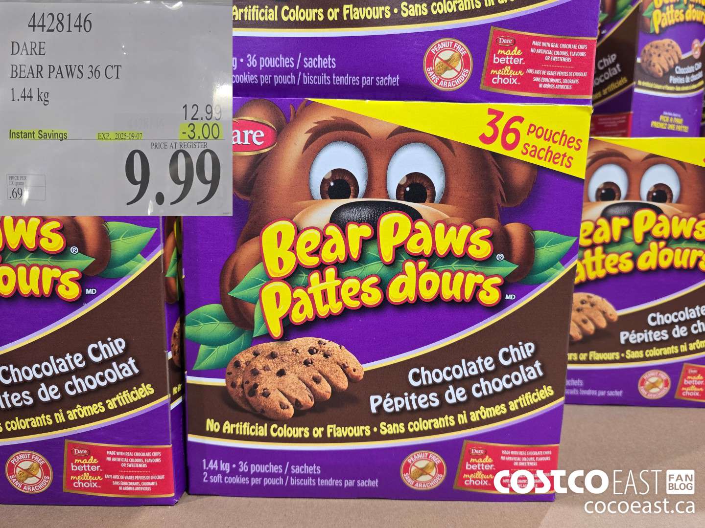 4478146 DARE BEAR PAWS 36 CT 1.44 KG ($3.00 INSTANT SAVINGS EXPIRES ON 2025-09-07) $9.99