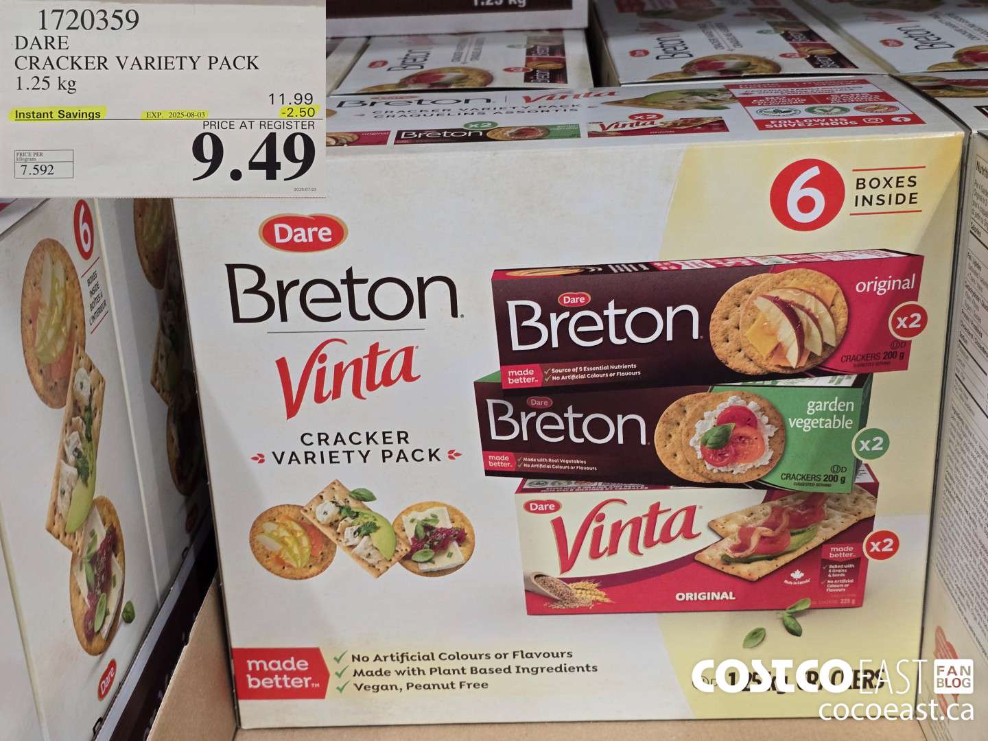 1720359 DARE CRACKER VARIETY PACK 1.25 kg ($2.50 INSTANT SAVINGS EXPIRES ON 2025-08-03) $9.49