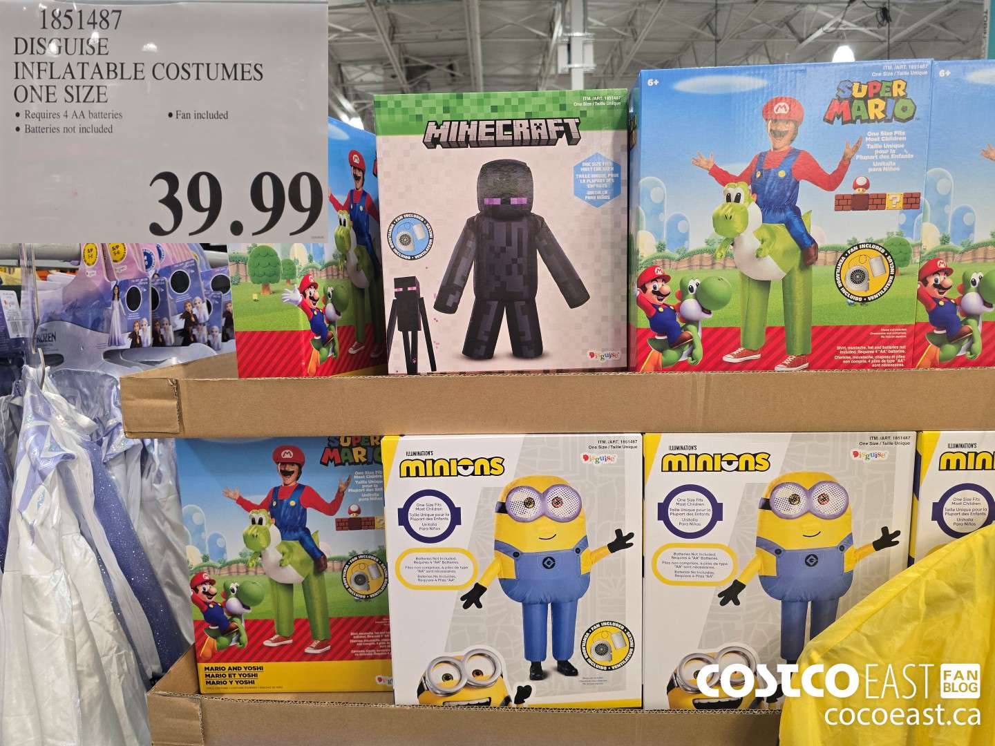 1851487 DISGUISE INFLATABLE COSTUMES ONE SIZE $39.99