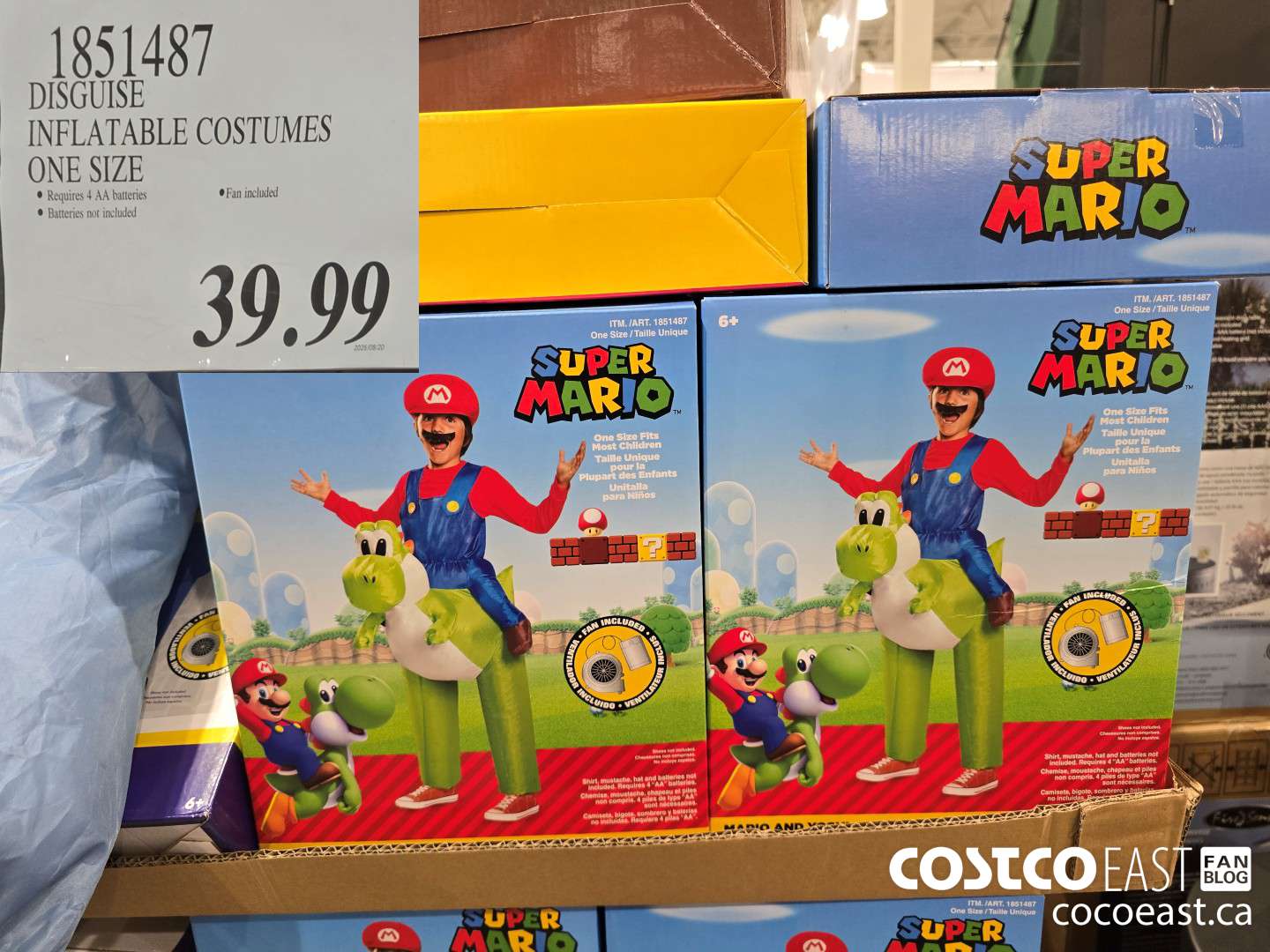 1851487 DISGUISE INFLATABLE COSTUMES ONE SIZE $39.99