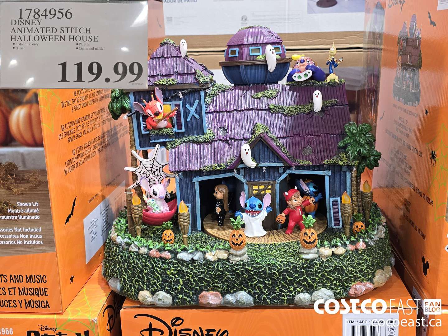 1784956 DISNEY ANIMATED STITCH HALLOWEEN HOUSE $119.99