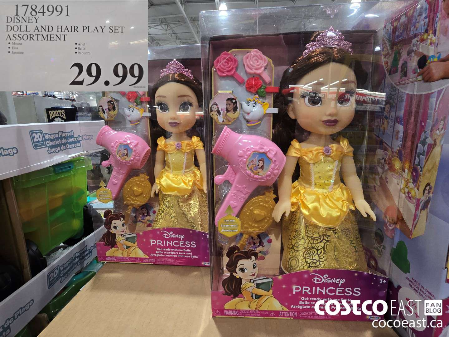 1784991 DISNEY DOLL AND HAIR PLAY SET ASSORTMENT $29.99