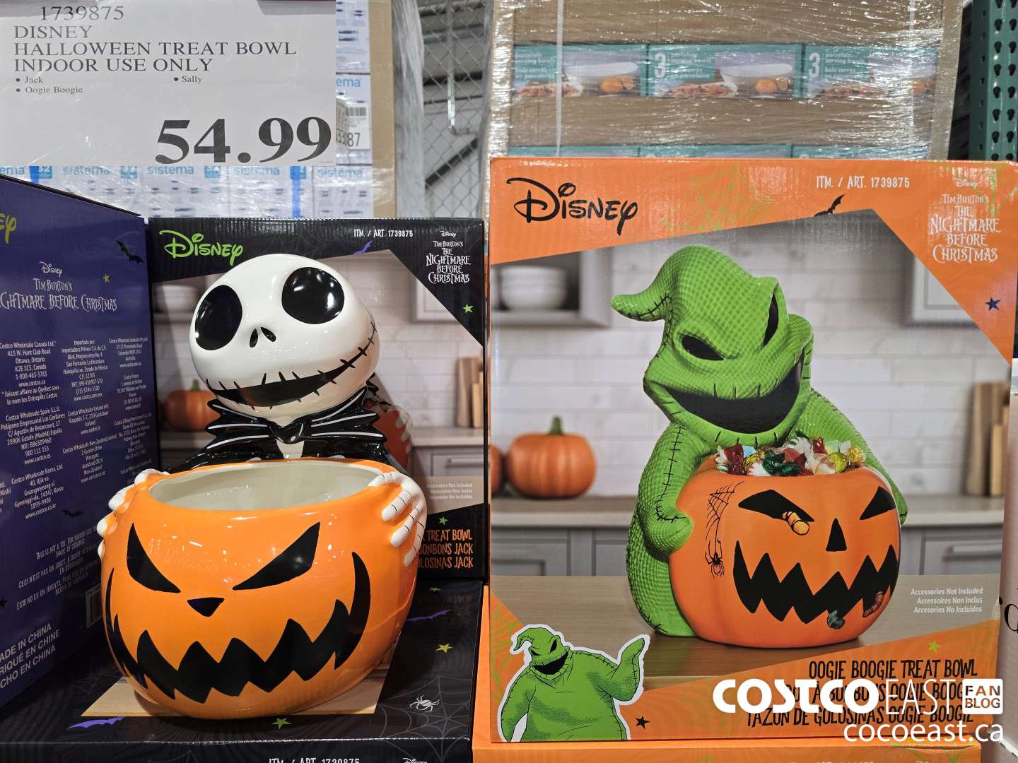 1739875 DISNEY HALLOWEEN TREAT BOWL INDOOR USE ONLY $54.99