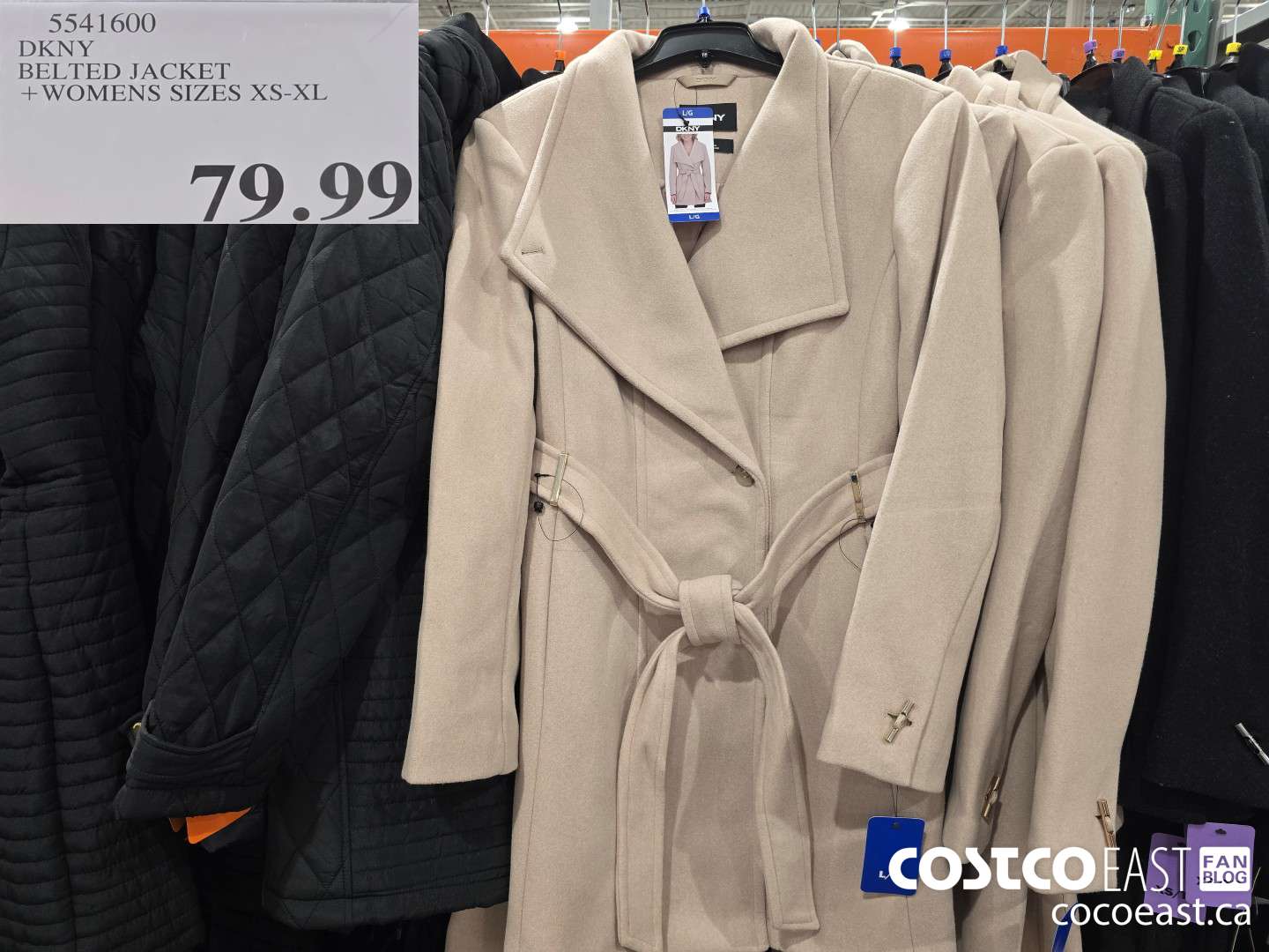 5541600 DKNY BELTED JACKET +WOMENS SIZES XS-XL $79.99