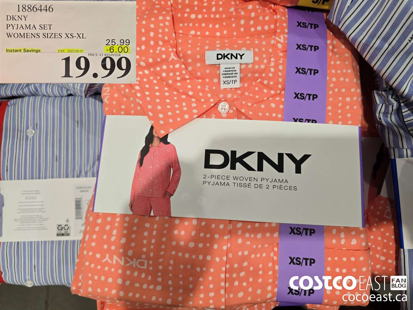 1886446 DKNY PYJAMA SET WOMENS SIZES XS-XL ($6.00 INSTANT SAVINGS EXPIRES ON 2025-08-03) $19.99