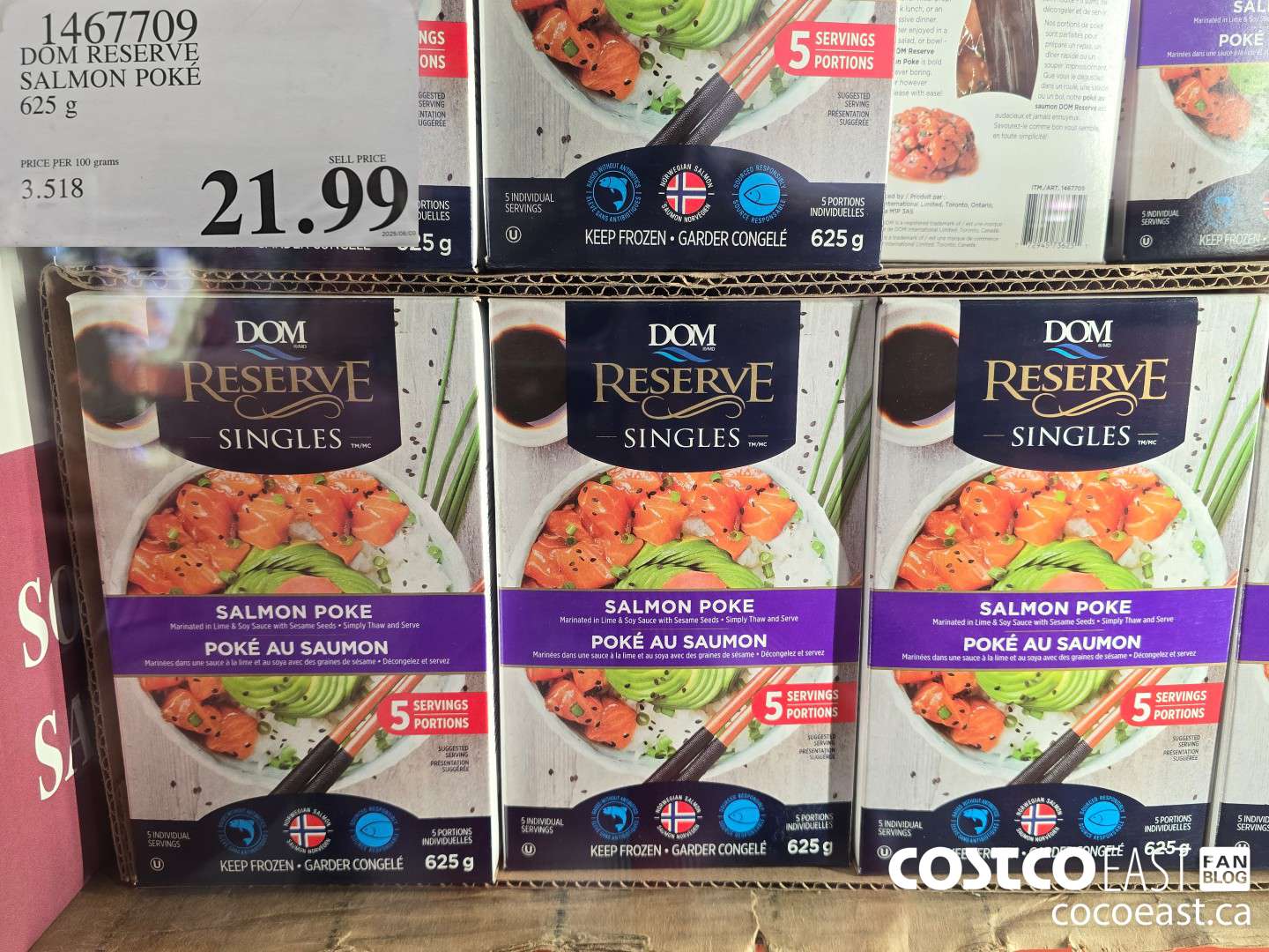 1467709 DOM RESERVE STEELHEAD SALMON POKE 625 G $21.99