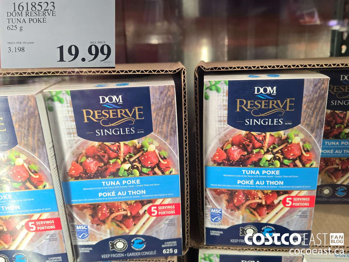 1618523 DOM RESERVE TUNA POKE 625 g $19.99
