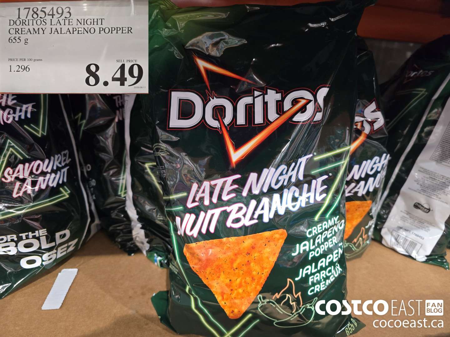 1785493 DORITOS LATE NIGHT CREAMY JALAPENO POPPER 655 g $8.49