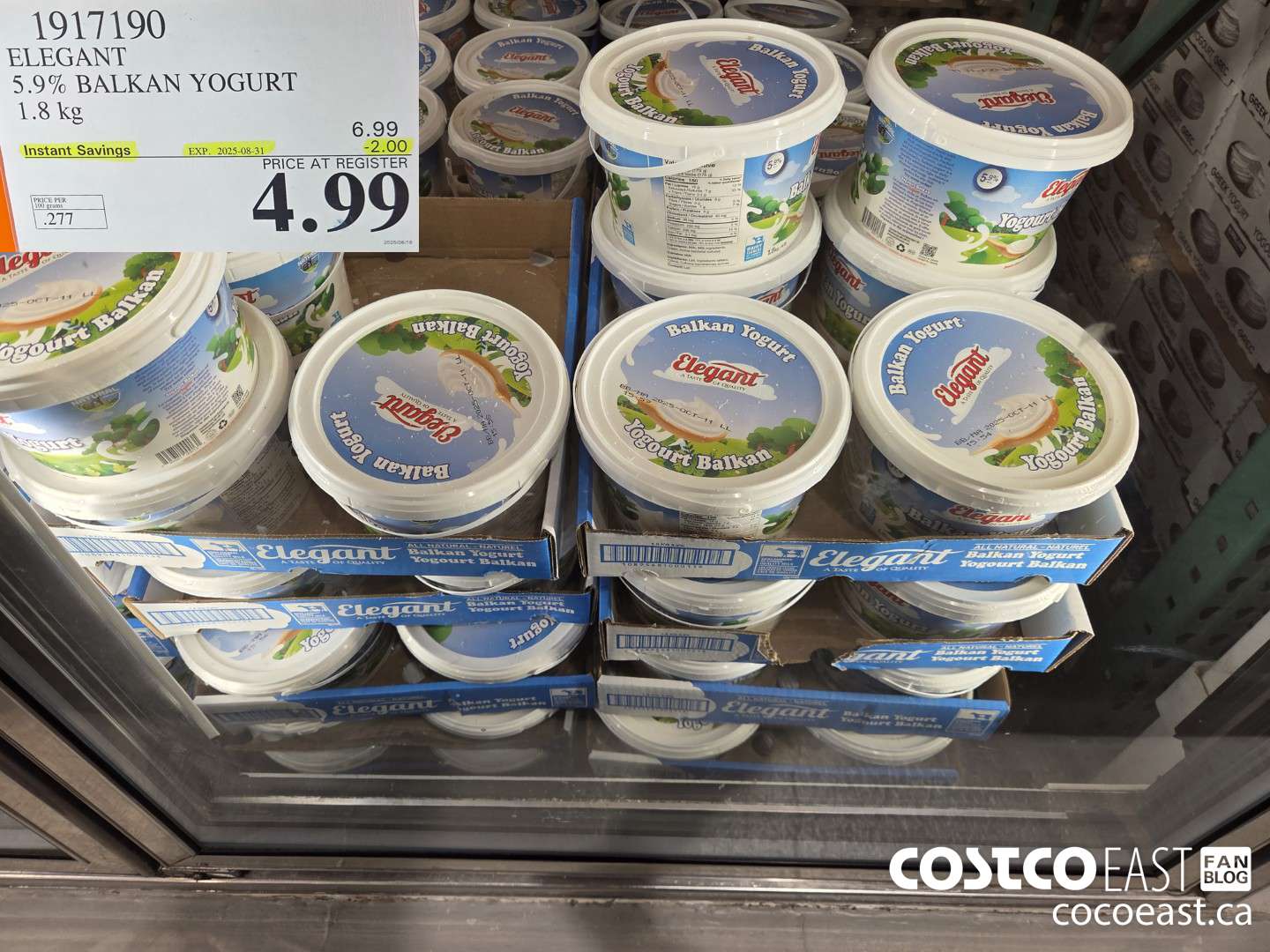 1917190 ELEGANT 5.9% BALKAN YOGURT 1.8k ($2.00 INSTANT SAVINGS EXPIRES ON 2025-08-31) $4.99