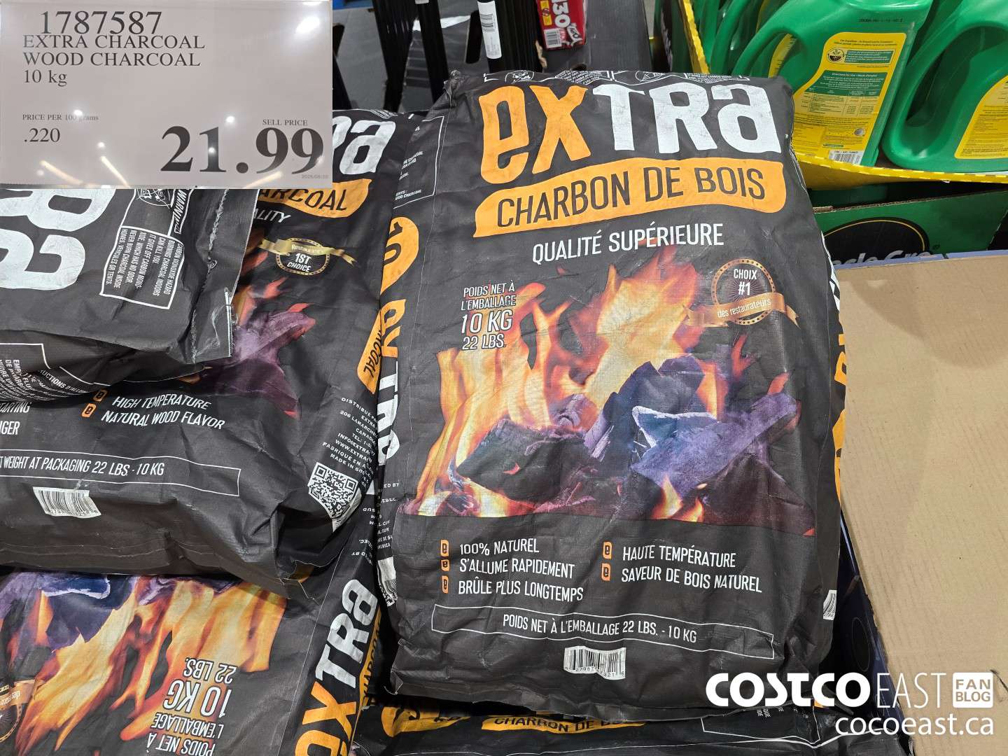 1787587 EXTRA CHARCOAL WOOD CHARCOAL 10KG $21.99