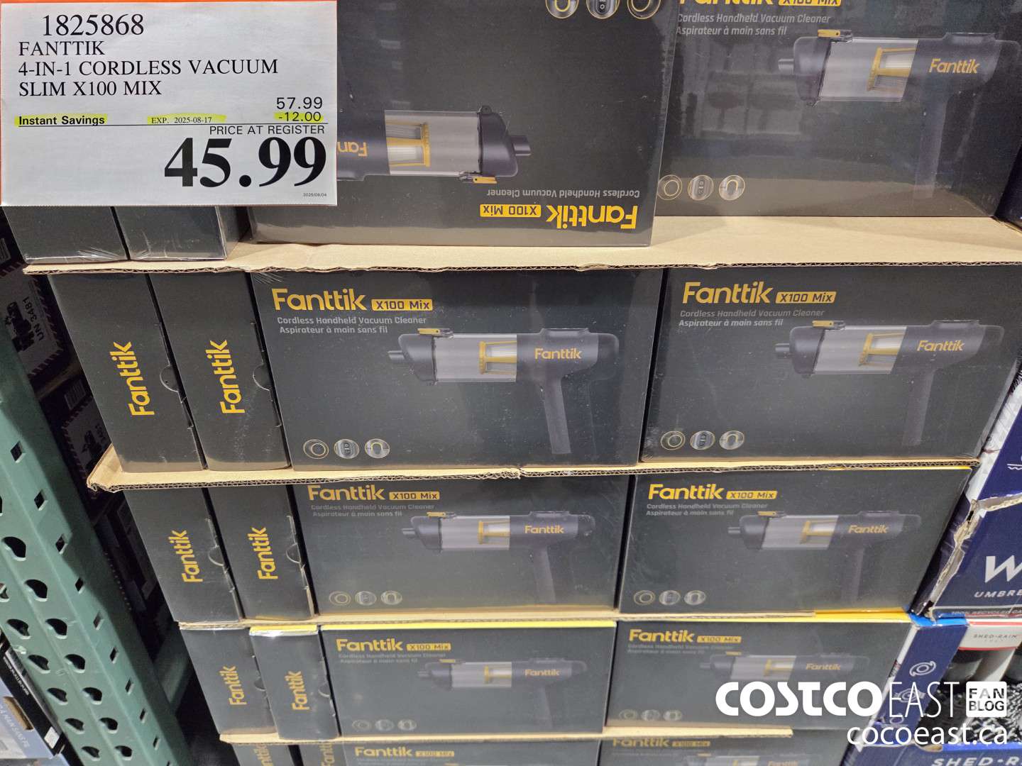 1825868 FANTTIK 4-IN-1 CORDLESS VACUUM SLIM X100 MIX ($12.00 INSTANT SAVINGS EXPIRES ON 2025-08-17) $45.99