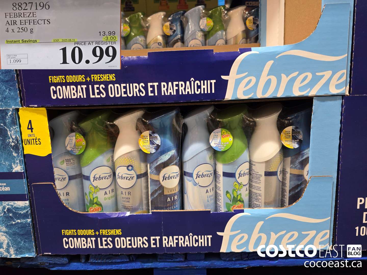 8827196 FEBREZE AIR EFFECTS PACK OF 4 ($3.00 INSTANT SAVINGS EXPIRES ON 2025-08-31) $10.99