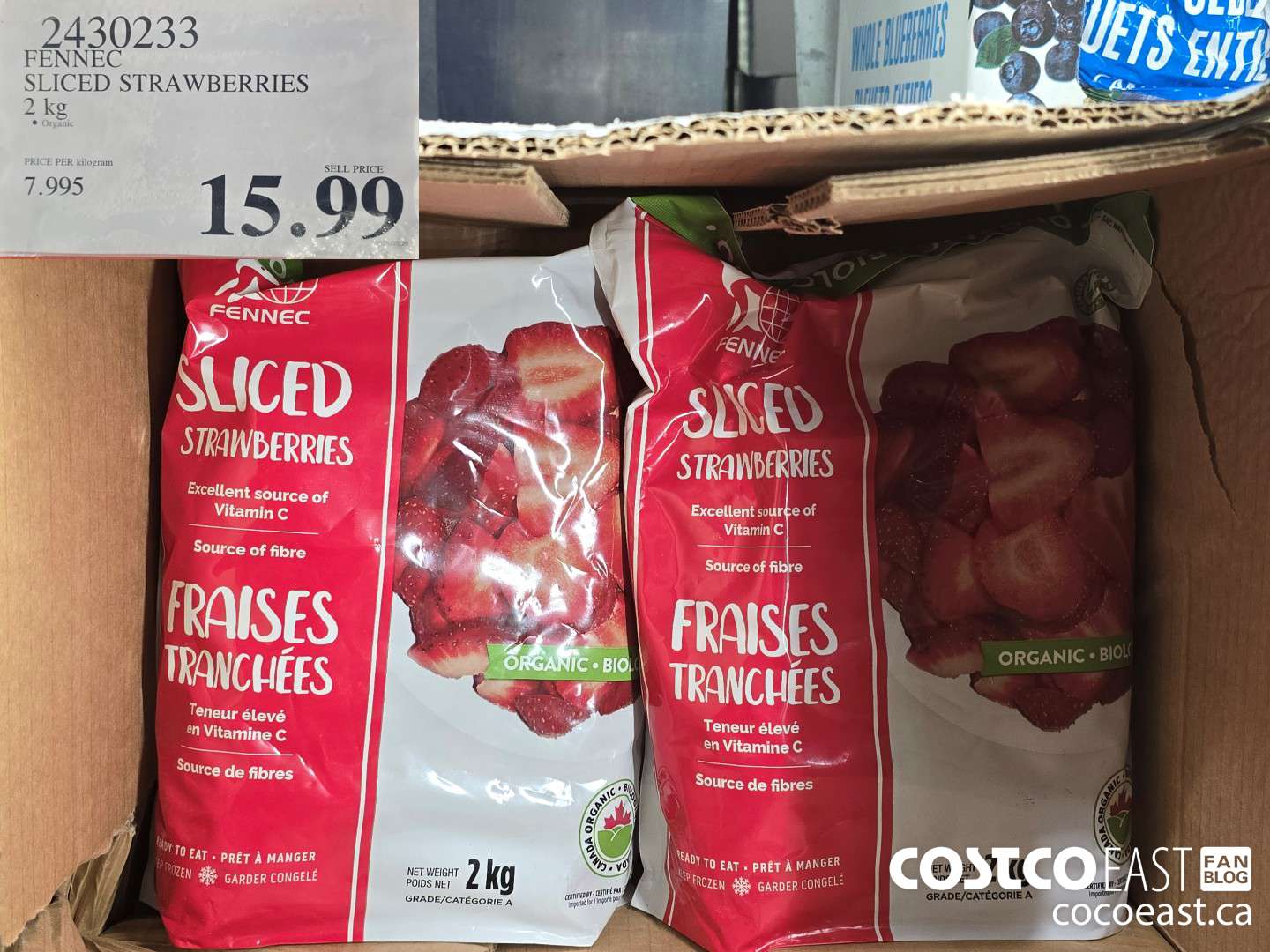 2430233 FENNEC SLICED STRAWBERRIES 2 KG $15.99