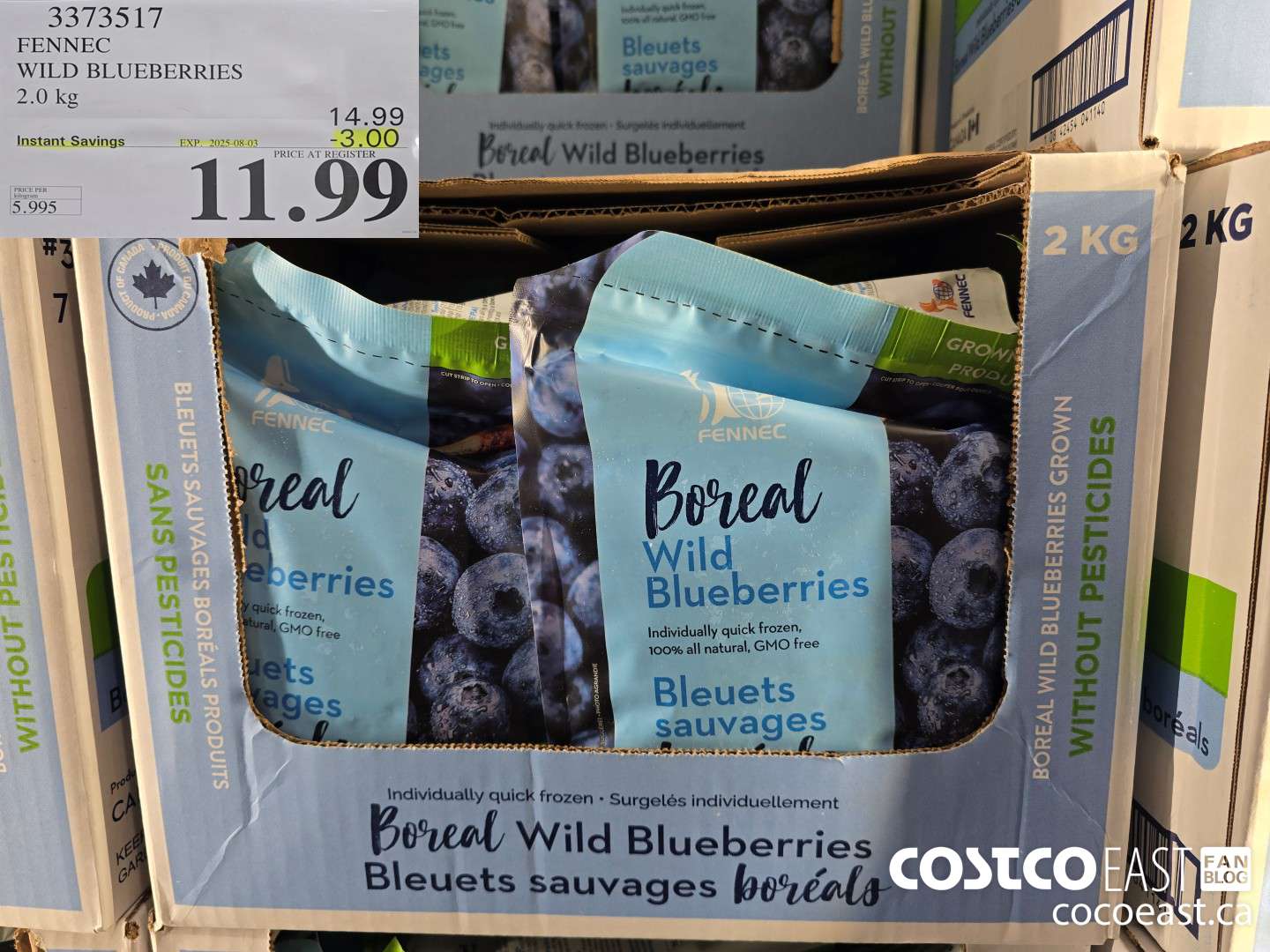 3373517 FENNEC WILD BLUEBERRIES 2.0 kg ($3.00 INSTANT SAVINGS EXPIRES ON 2025-08-03) $11.99