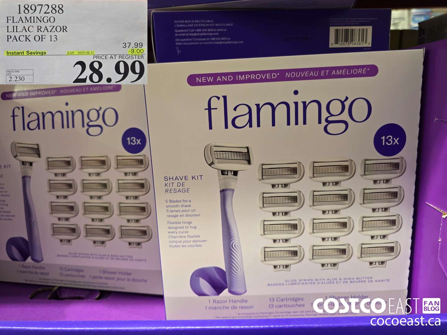 1897288 FLAMINGO LILAC RAZOR PACK OF 13 ($9.00 INSTANT SAVINGS EXPIRES ON 2025-08-31) $28.99