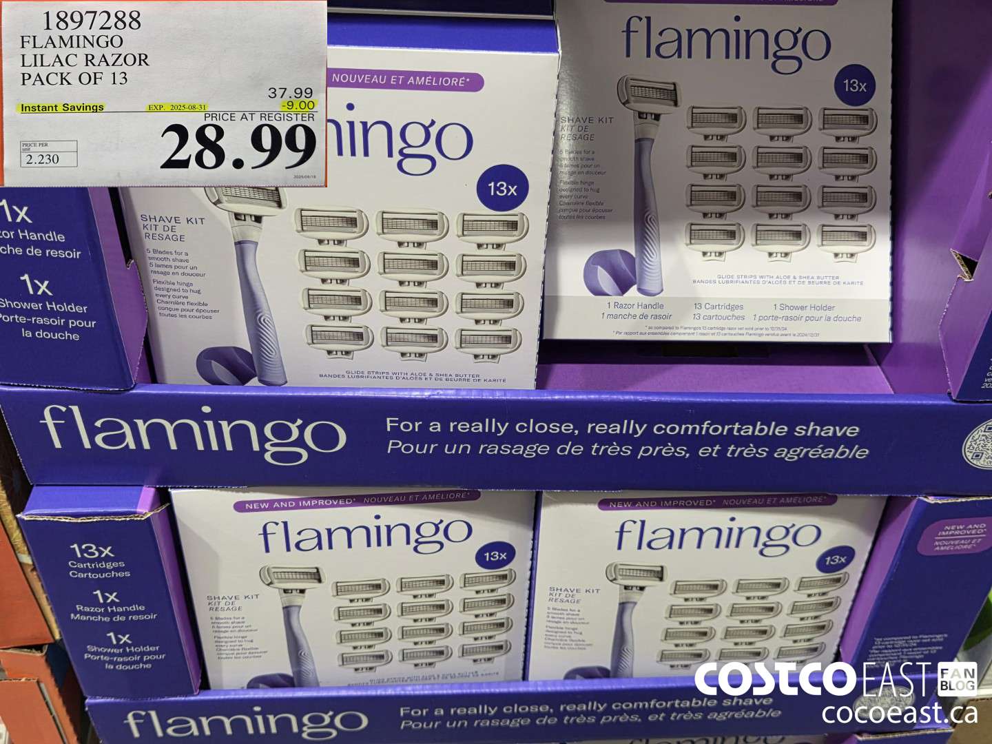 1897288 FLAMINGO LILAC RAZOR PACK OF 13 ($9.00 INSTANT SAVINGS EXPIRES ON 2025-08-31) $28.99