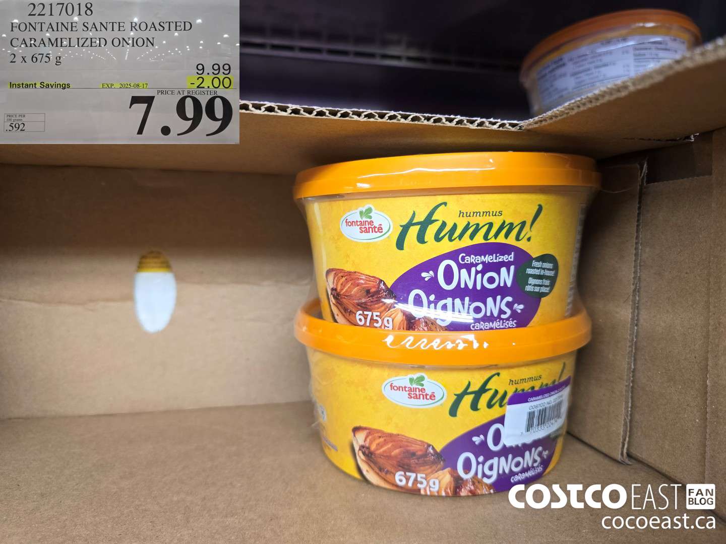 2217018 FONTAINE SANTE ROASTED CARAMELIZED ONION 2 X 675 G ($2.00 INSTANT SAVINGS EXPIRES ON 2025-08-17) $7.99