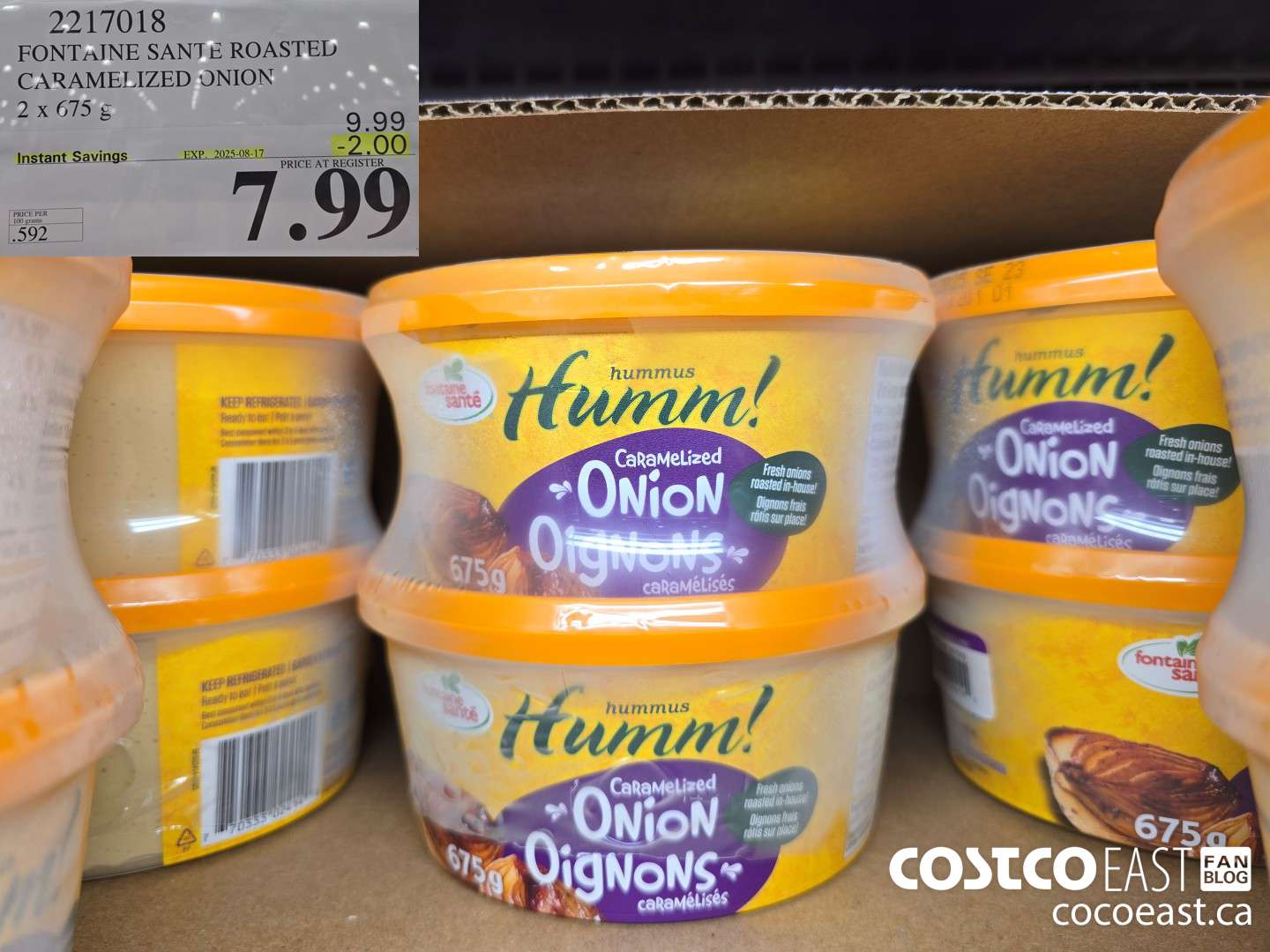 2217018 FONTAINE SANTE ROASTED CARAMELIZED ONION 2 X 675 G ($2.00 INSTANT SAVINGS EXPIRES ON 2025-08-17) $7.99