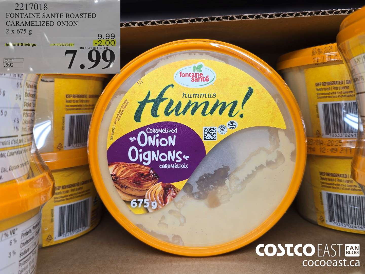 2217018 FONTAINE SANTE ROASTED CARAMELIZED ONION 2 X 675 G ($2.00 INSTANT SAVINGS EXPIRES ON 2025-08-17) $7.99