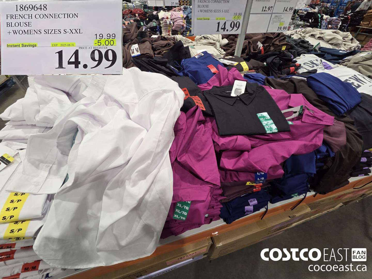 1869648 FRENCH CONNECTION BLOUSE WOMENS SIZES S-XXL  ($5.00 INSTANT SAVINGS EXPIRES ON 2025-08-31) $14.99